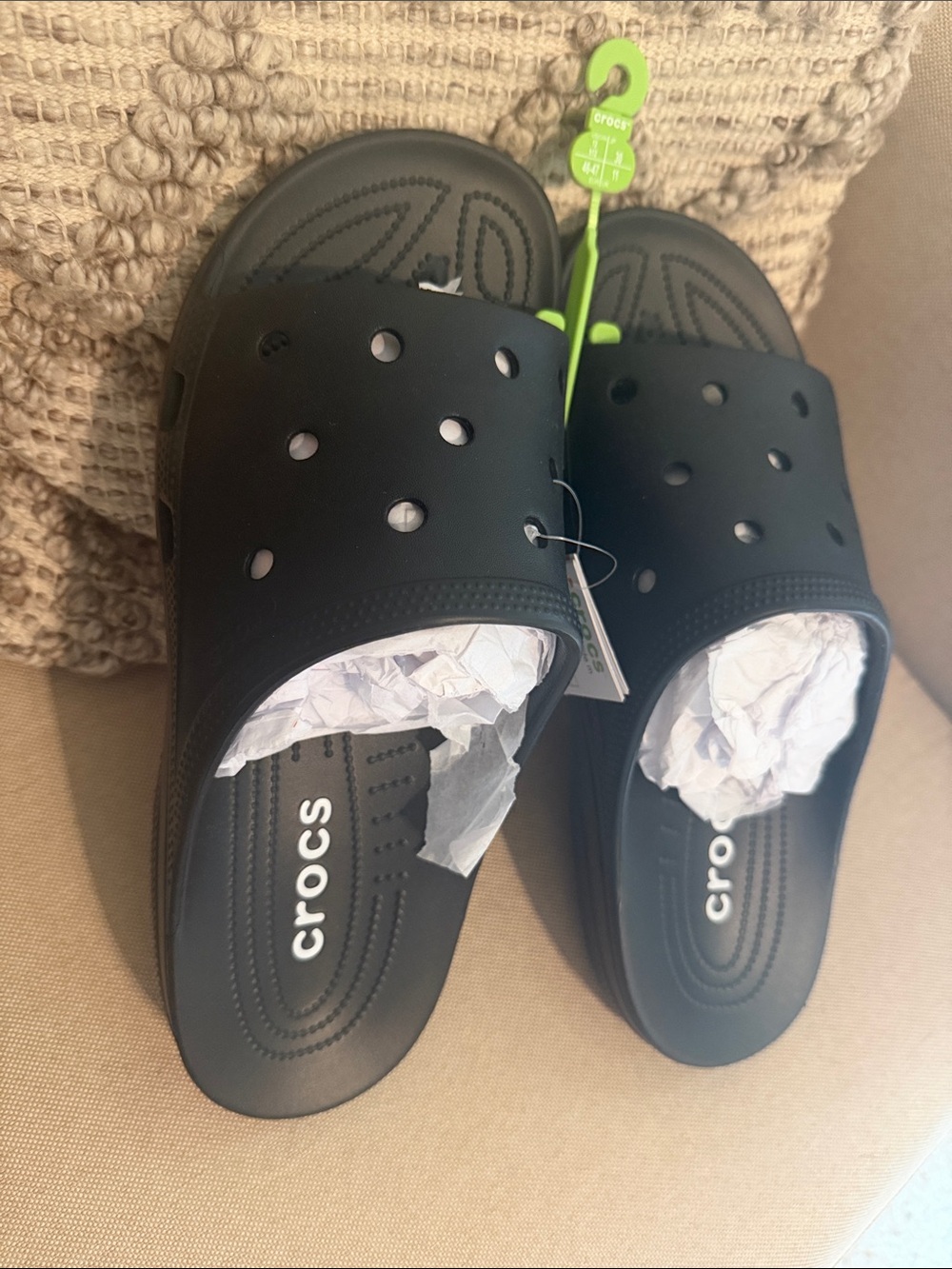 CROCS Black Men's Slide Sandals Saturday